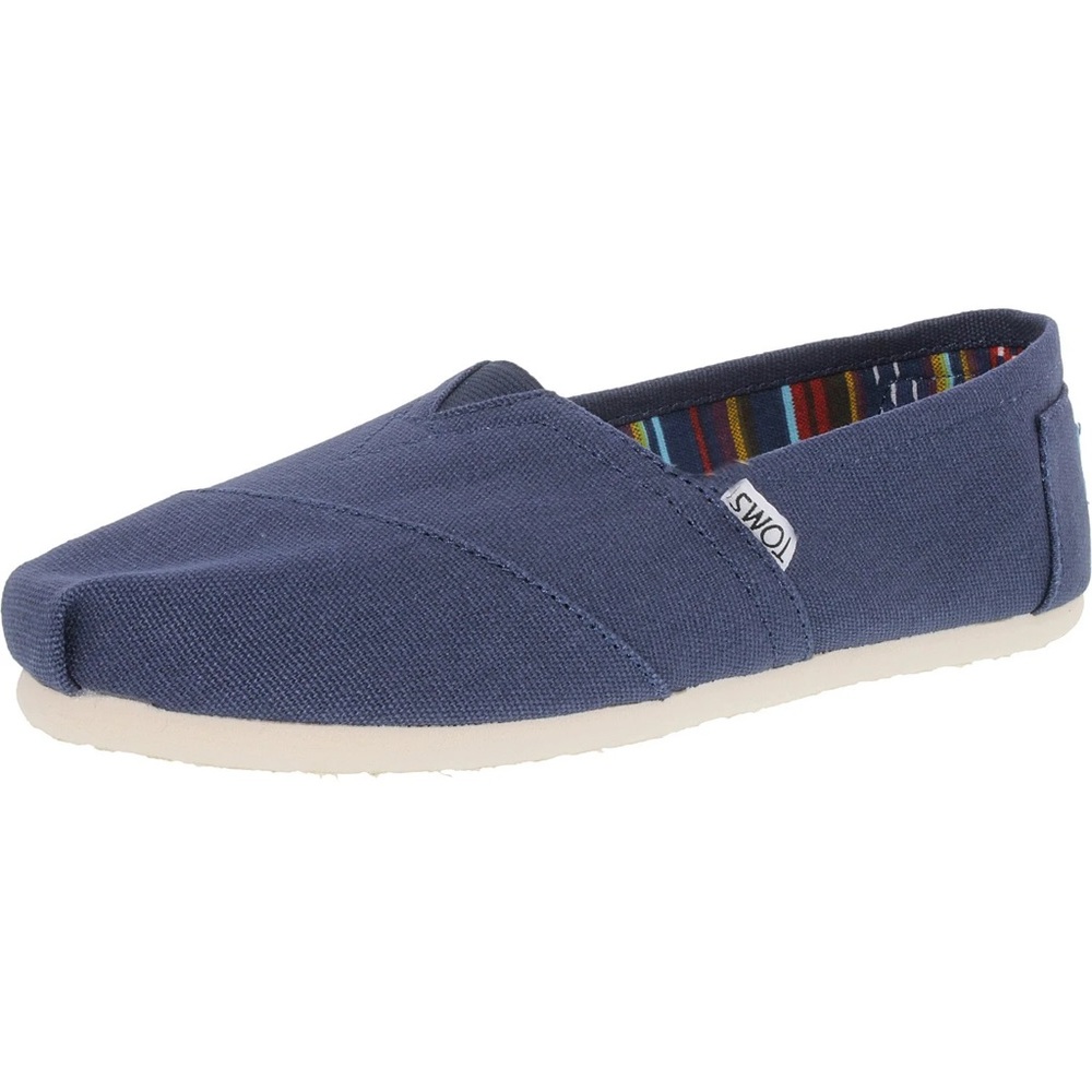 TOMS Alpargata Navy Blue Canvas Womens 7.5
